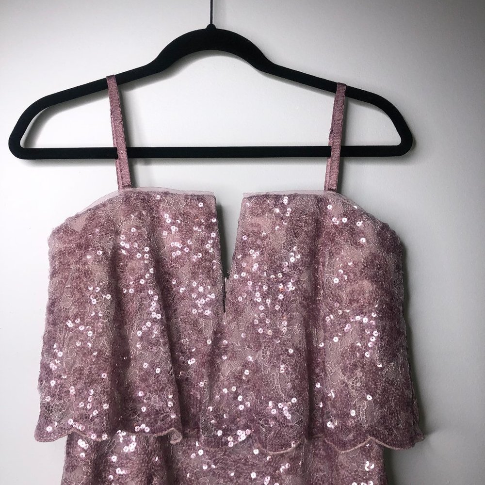 NWT BCBGMaxAzria Kate Dress in Lilac Mauve, Size 8 - Picture 3 of 10